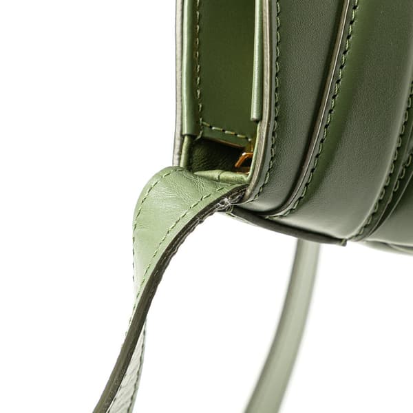 Pre-owned Celine Leather Crecy Bucket Bag Green