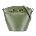 Miniatyrbillede 1 af 10: Pre-owned Celine Leather Crecy Bucket Bag Green