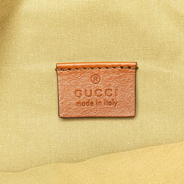 Pre-owned Gucci Canvas Web Belt Bag Brown