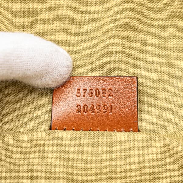 Pre-owned Gucci Canvas Web Belt Bag Brown