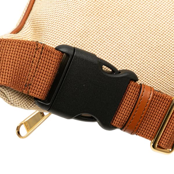 Pre-owned Gucci Canvas Web Belt Bag Brown