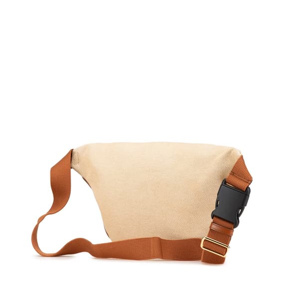 Pre-owned Gucci Canvas Web Belt Bag Brown