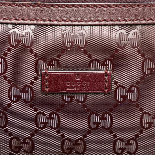 Pre-owned Gucci GG Imprime Belt Bag Red