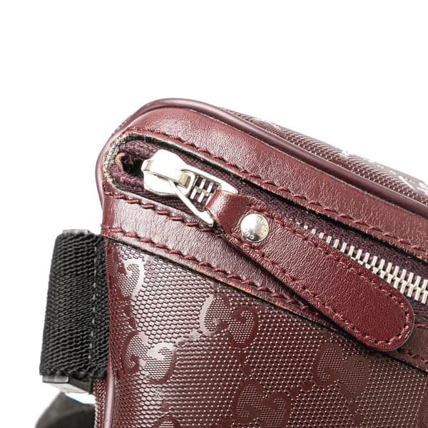 Pre-owned Gucci GG Imprime Belt Bag Red