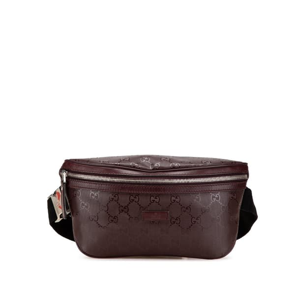 Pre-owned Gucci GG Imprime Belt Bag Red