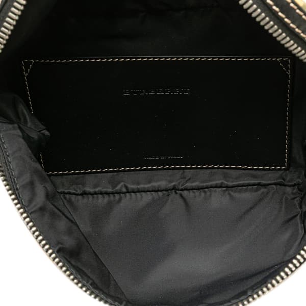 Pre-owned Burberry House Check Nylon Sonny Belt Bag Brown