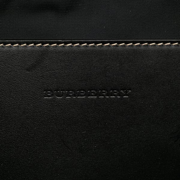 Pre-owned Burberry House Check Nylon Sonny Belt Bag Brown