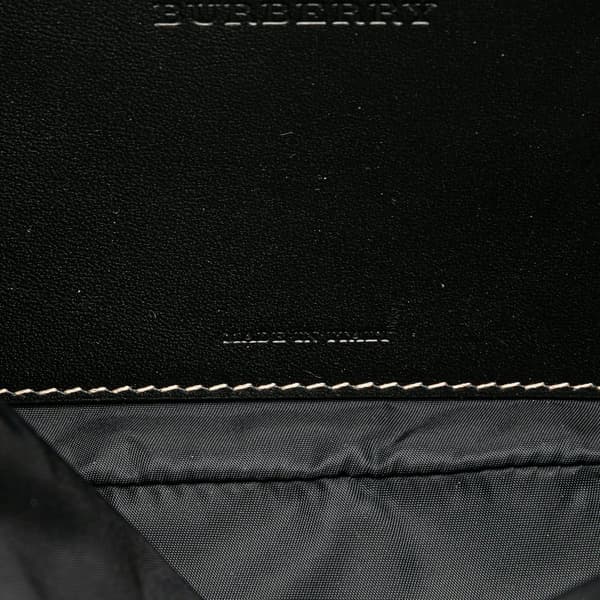 Pre-owned Burberry House Check Nylon Sonny Belt Bag Brown