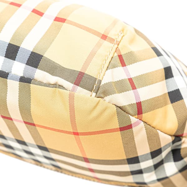 Pre-owned Burberry House Check Nylon Sonny Belt Bag Brown