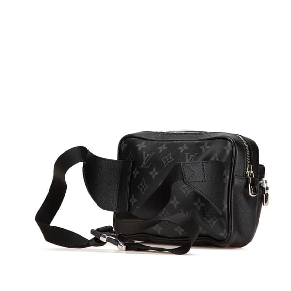 Pre-owned Louis Vuitton Monogram Taigarama Outdoor Bumbag Black