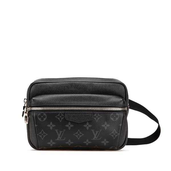 Pre-owned Louis Vuitton Monogram Taigarama Outdoor Bumbag Black
