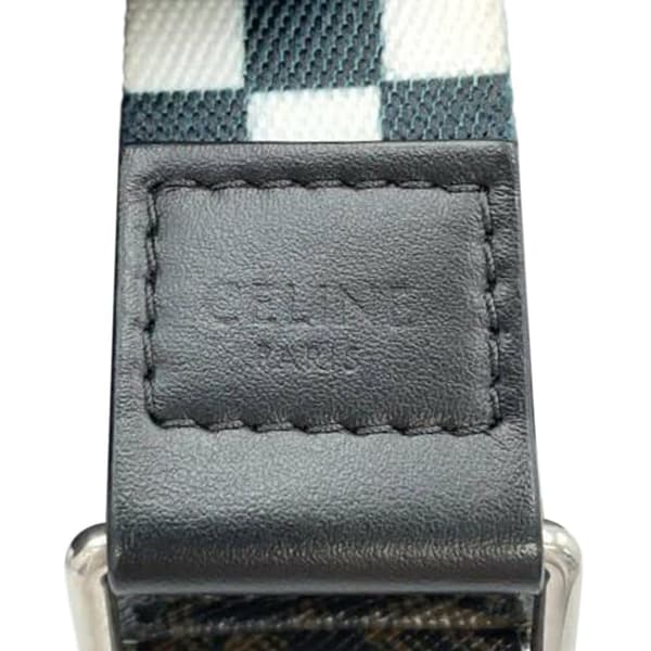 Pre-owned Celine Triomphe Coated Canvas Belt Bag Brown