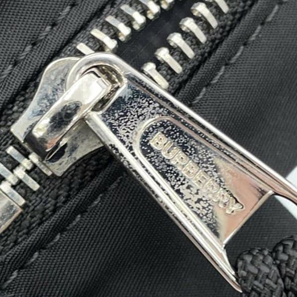 Pre-owned Burberry Nylon Logo Cannon Belt Bag Black