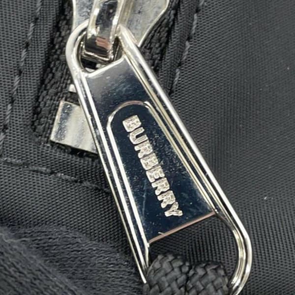 Pre-owned Burberry Nylon Logo Cannon Belt Bag Black