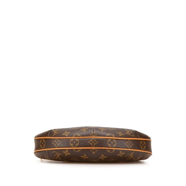 Pre-owned Louis Vuitton Monogram Croissant PM Brown