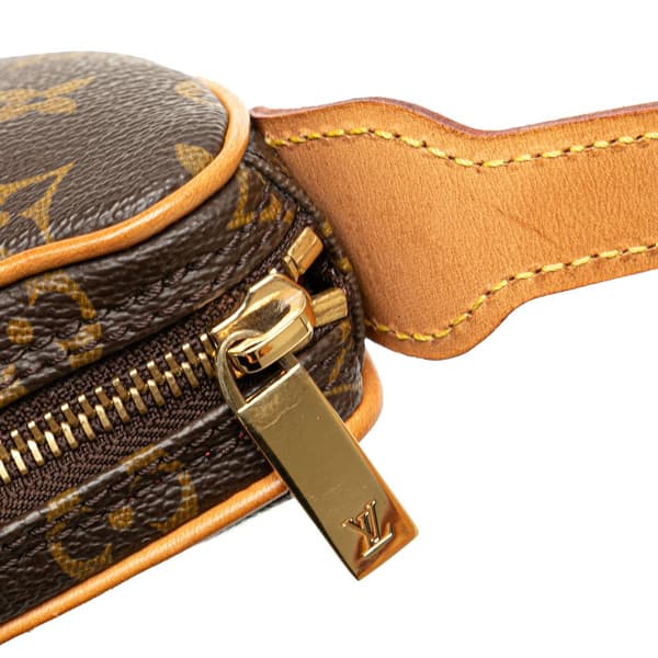 Pre-owned Louis Vuitton Monogram Croissant PM Brown