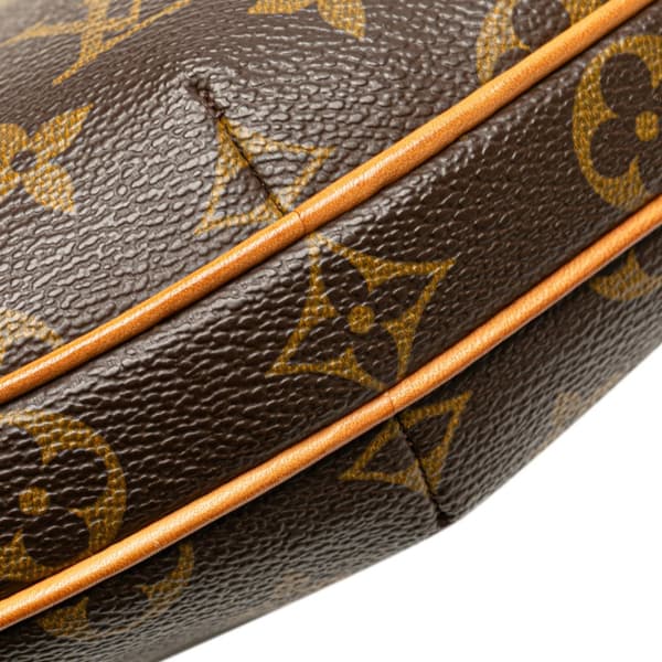 Pre-owned Louis Vuitton Monogram Croissant PM Brown
