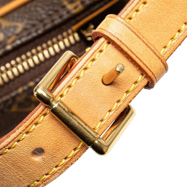 Pre-owned Louis Vuitton Monogram Croissant PM Brown