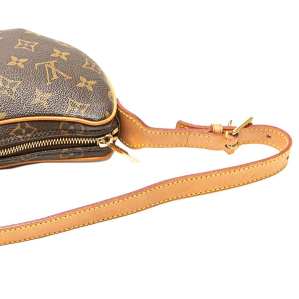 Pre-owned Louis Vuitton Monogram Croissant PM Brown