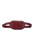 Miniatyrbild 1 av 10: Pre-owned Bottega Veneta Nappa Intrecciato Belt Bag Red