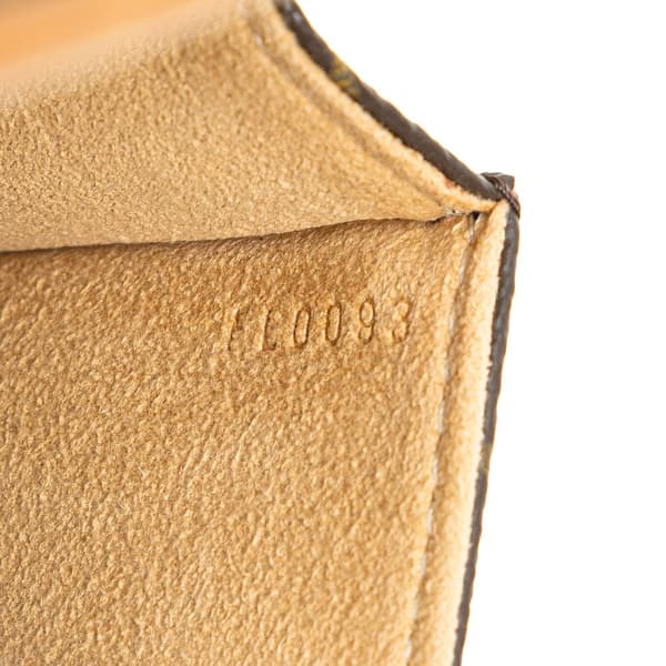 Pre-owned Louis Vuitton Monogram Pochette Florentine Brown