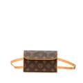 Miniatyrbilde 1 av 10: Pre-owned Louis Vuitton Monogram Pochette Florentine Brown