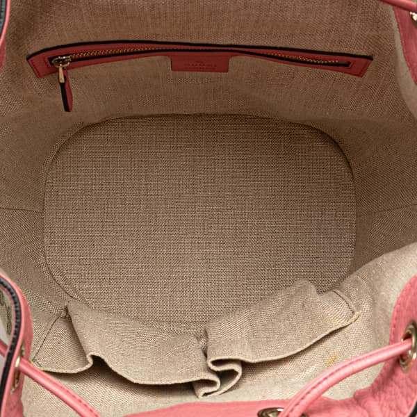 Pre-owned Gucci GG Canvas Bucket Brown