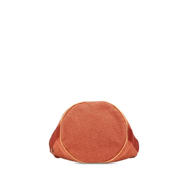 Pre-owned Hermès Toile Saxo MM Orange