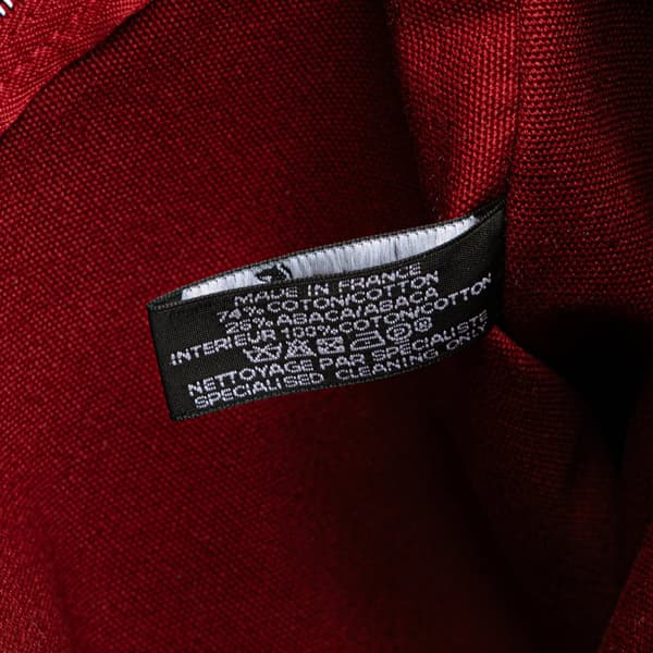 Pre-owned Hermès Toile Saxo MM Orange