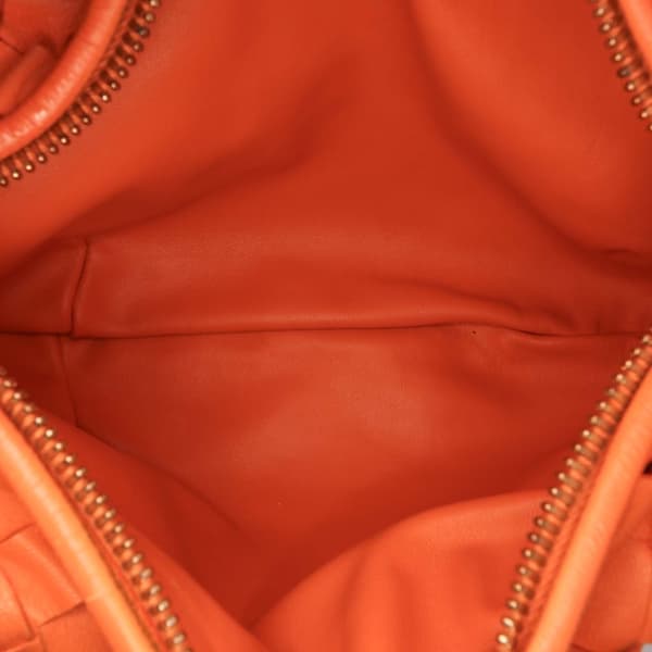 Pre-owned Bottega Veneta Mini Nappa Intrecciato Jodie Orange