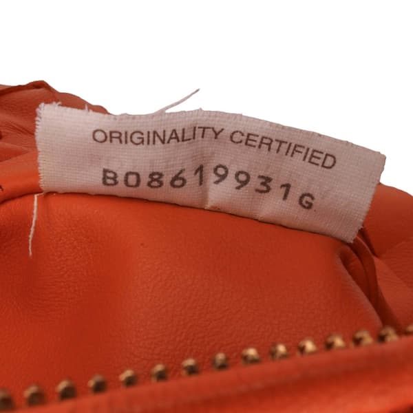 Pre-owned Bottega Veneta Mini Nappa Intrecciato Jodie Orange
