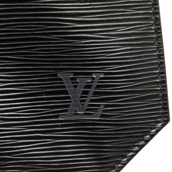 Pre-owned Louis Vuitton Epi Sac D Epaule PM Black