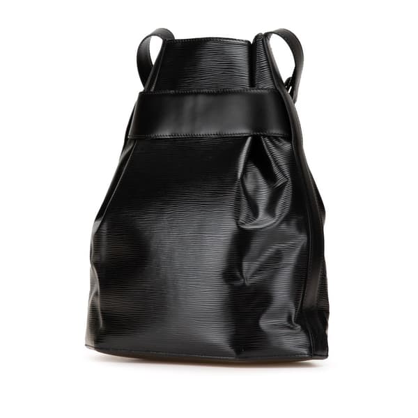 Pre-owned Louis Vuitton Epi Sac D Epaule PM Black