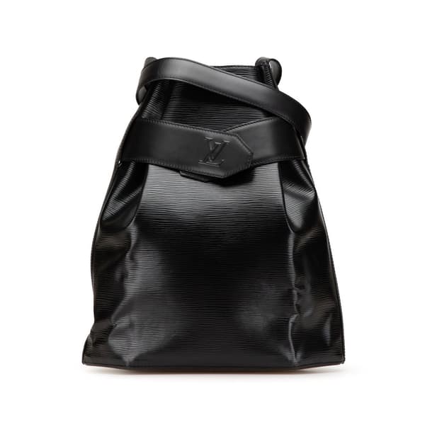 Pre-owned Louis Vuitton Epi Sac D Epaule PM Black