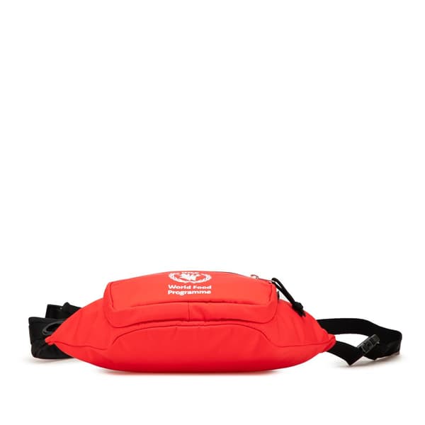 Pre-owned Balenciaga Nylon World Food Programme Belt Bag Red