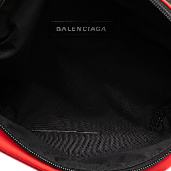 Pre-owned Balenciaga Nylon World Food Programme Belt Bag Red