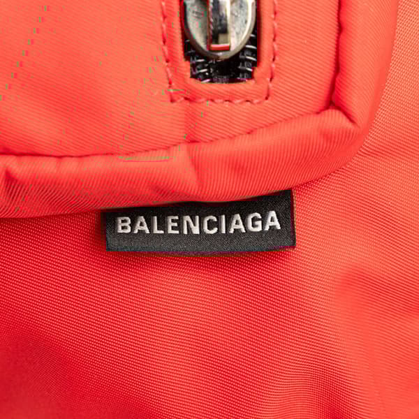 Pre-owned Balenciaga Nylon World Food Programme Belt Bag Red