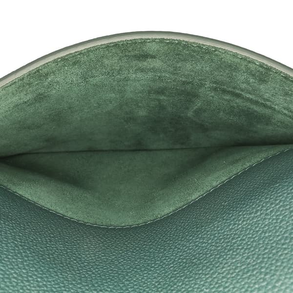 Pre-owned Celine Medium Leather Seau Sangle Bucket Green