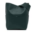 Miniatyrbild 1 av 10: Pre-owned Celine Medium Leather Seau Sangle Bucket Green