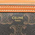 Miniatyrbild 5 av 10: Pre-owned Celine Triomphe Coated Canvas Belt Bag Brown