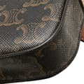 Miniatyrbild 10 av 10: Pre-owned Celine Triomphe Coated Canvas Belt Bag Brown
