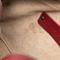 Miniatyrbild 6 av 10: Pre-owned Bottega Veneta Nappa Intrecciato Belt Bag Red