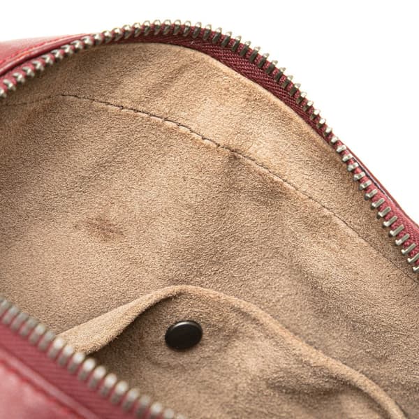 Pre-owned Bottega Veneta Nappa Intrecciato Belt Bag Red