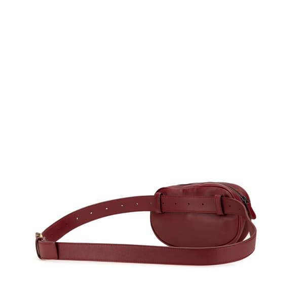 Pre-owned Bottega Veneta Nappa Intrecciato Belt Bag Red