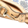 Miniatyrbillede 9 af 10: Pre-owned Gucci Canvas Flora Horsebit Wave Hobo White
