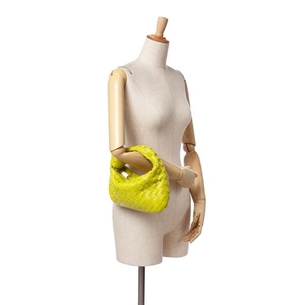 Pre-owned Bottega Veneta Mini Nappa Intrecciato Jodie Green