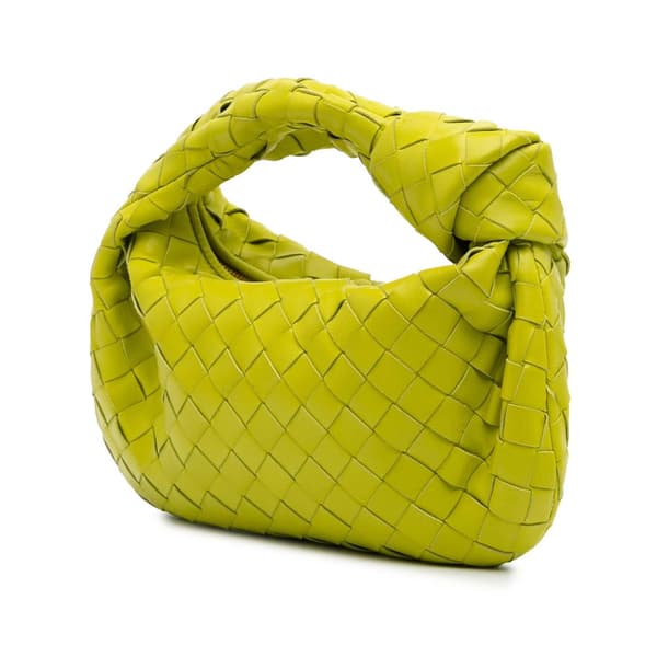 Pre-owned Bottega Veneta Mini Nappa Intrecciato Jodie Green