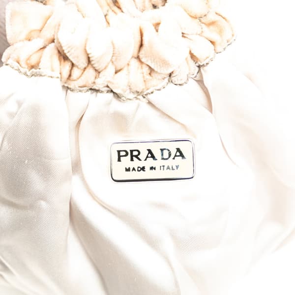 Pre-owned Prada Velvet Bucket Bag Brown