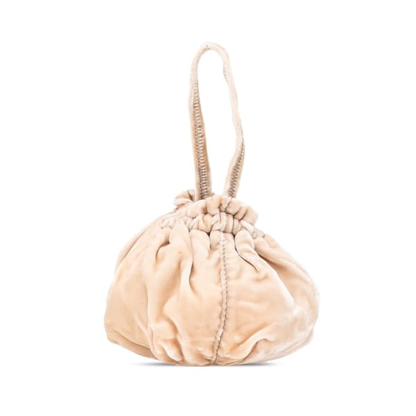 Pre-owned Prada Velvet Bucket Bag Brown