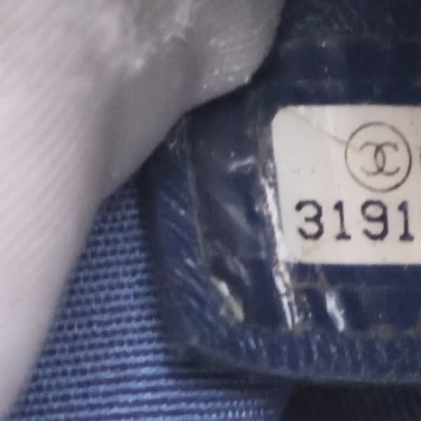 Pre-owned Chanel Mini Denim Mood Bucket with Chain Blue